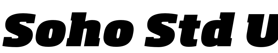 Soho Std Ultra Italic cкачати шрифт безкоштовно
